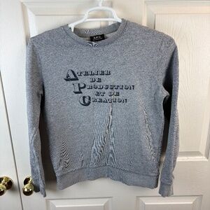 A.P.C. Logo Pullover Crewneck Sweatshirt